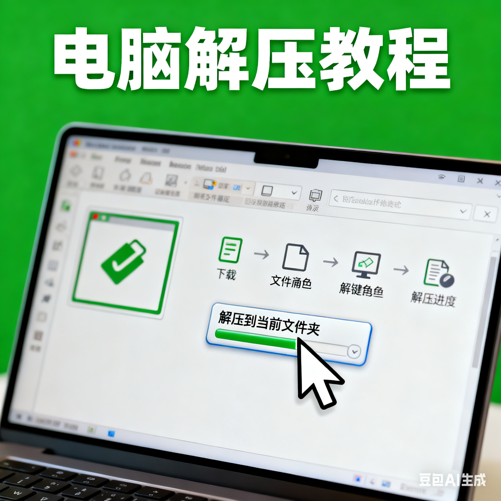 电脑解压教程-豹子二次元